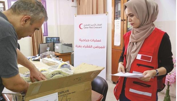 QRCS Supplies Gaza Hospitals With Life-Saving Medical Aids