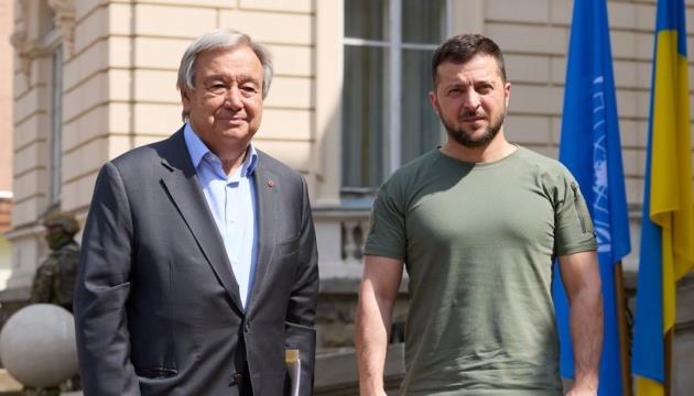 Zelensky, Guterres Discuss Situation At ZNPP, Release Of Ukrainian Captives
