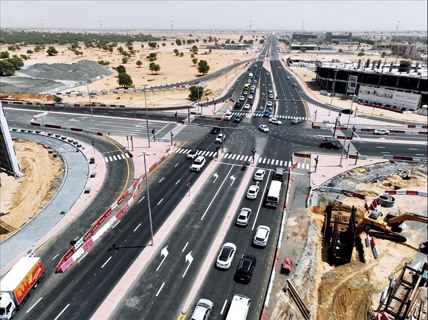 65% الإنجاز بمشروع تطوير شارع الشيخ عمار في عجمان' 