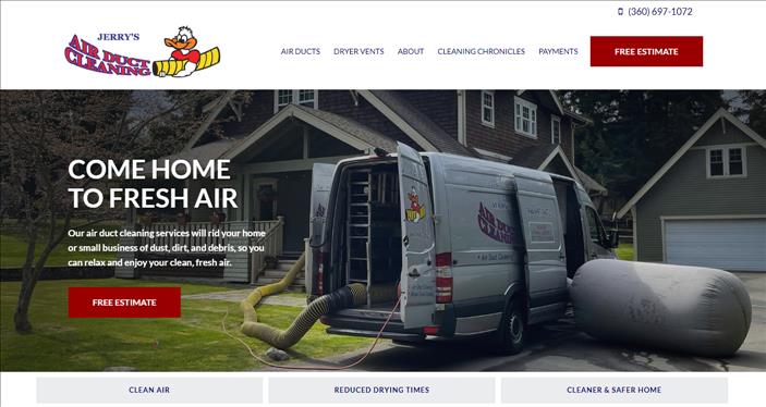 Jerry’s Air Duct Cleaning Launches New Customer-Focused Webs…