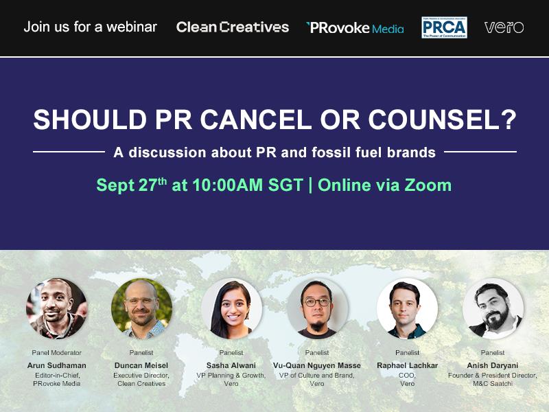 Clean Creatives Brings Fossil Fuels Campaign To Asia-Pacific PR Industry