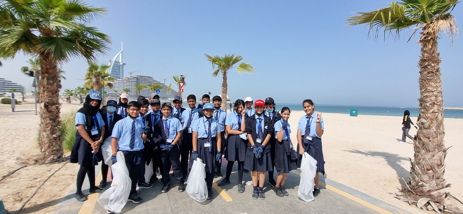 Global Indian International School (GIIS) Students Clean Up The Beach To Raise Awareness on Littering And Waste Disposal