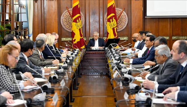 President Holds Talks With Diplomats On Debt Restructuring
