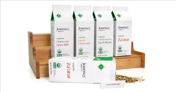 Journey Spice Co., A New Organic Spice Company Launches First Products In Innovative Paper-Based Packaging