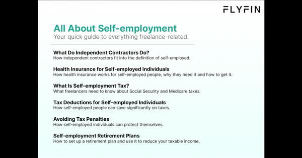 Flyfin Introduces A New Library Of Tax Resources Dedicated To Self-Employed Workers
