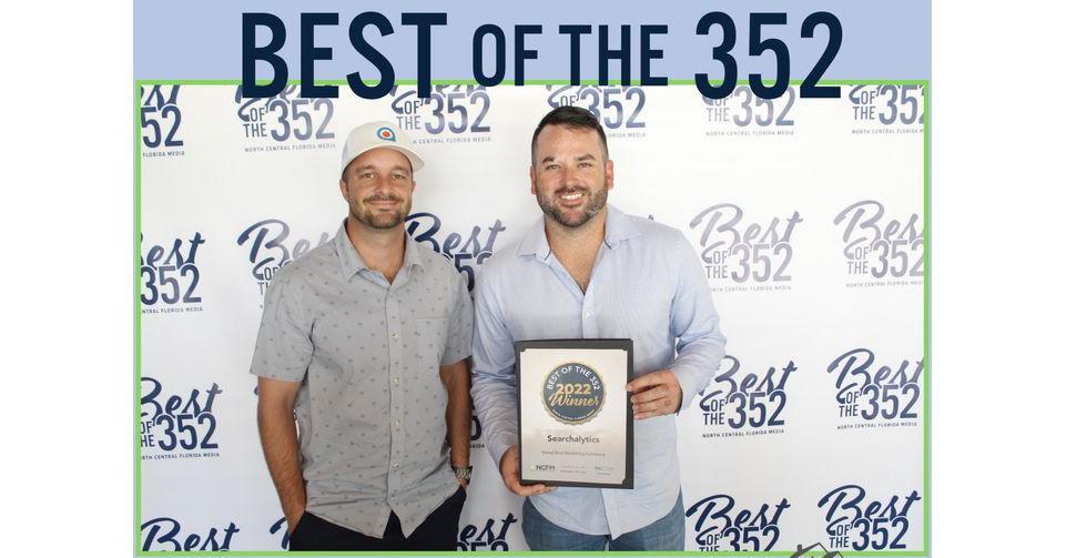 Searchalytics Wins Best Of The 352 Award For Best Marketing Company