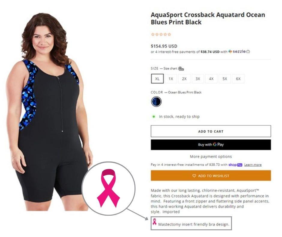 Junoactive Offers Mastectomy-Friendly Plus-Size Swimwear In Support Of Breast Cancer Awareness Month -- Junoactive