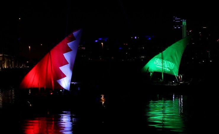 السياحة' و'خليج البحرين للتطوير' يدشنان نصبا تذكاريا بمناسبة اليوم الوطني السعودي
