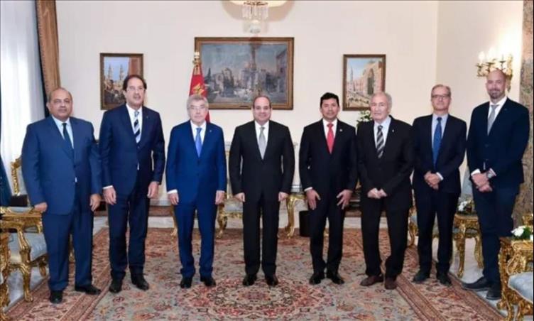 الرئيس المصري يستقبل توماس باخ رئيس اللجنة الأولمبية الدولية' 