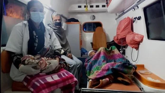 Woman Delivers Baby In Ambulance Stuck On Jammu-Srinagar Highway