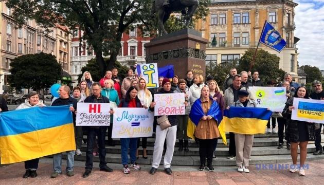 Rallies Against Sham Referendum Taking Place Across Ukraine