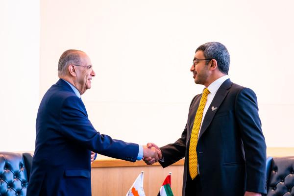 Abdullah Bin Zayed Meets Cypriot Minister Of Foreign Affairs In New York