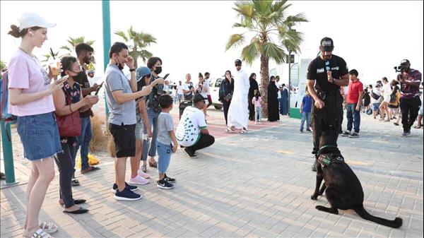 Look: Dubai Police Celebrate World Tourism Day With Public Event At Beach