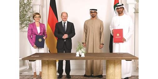 الإمارات وألمانيا توقّعان اتفاقية لتسريع أمن الطاقة والنمو الصناعي