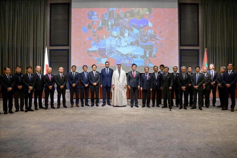 خالد بن محمد بن زايد يحضر حفل استقبال رسمي لجمعية الصداقة اليابانية الإماراتية' 