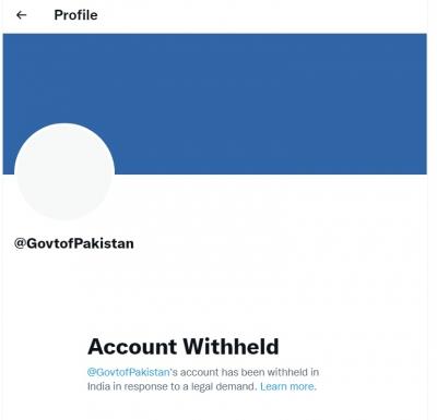  Pakistan Govt's Twitter Account Withheld In India 