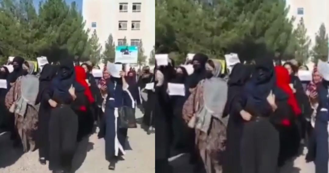 Students In Northwestern Afghanistan Protest The Explosion Of Education Center In Capital