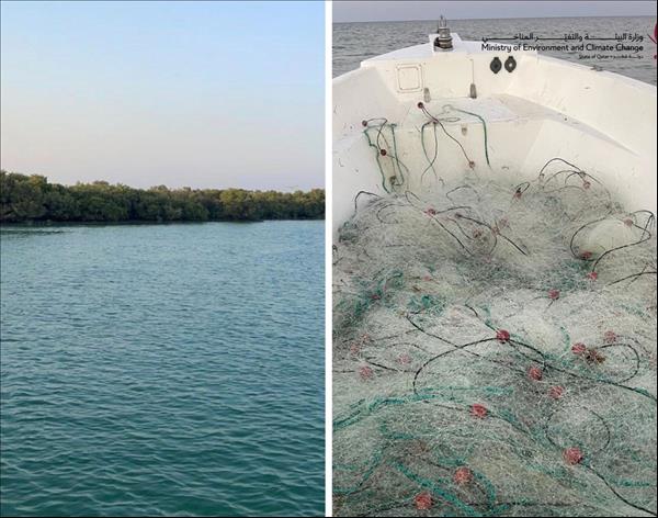 Fishing Nets Found In Al Thakhira Reserve Seized By Ministry