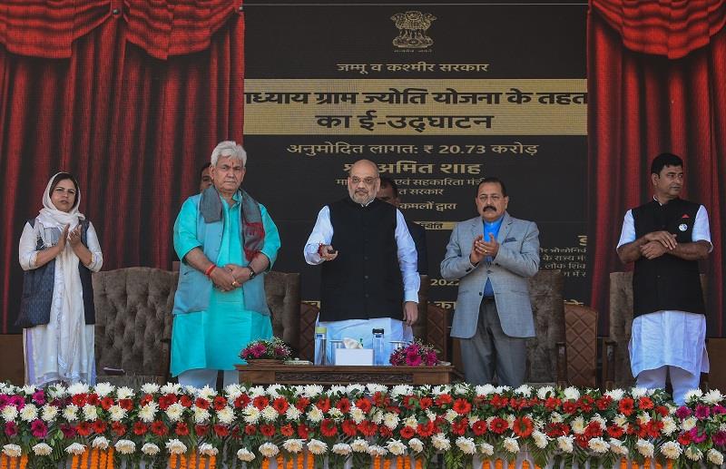 HM Lays Foundation Stone Of Projects Worth Rs 2000 Cr In Srinagar