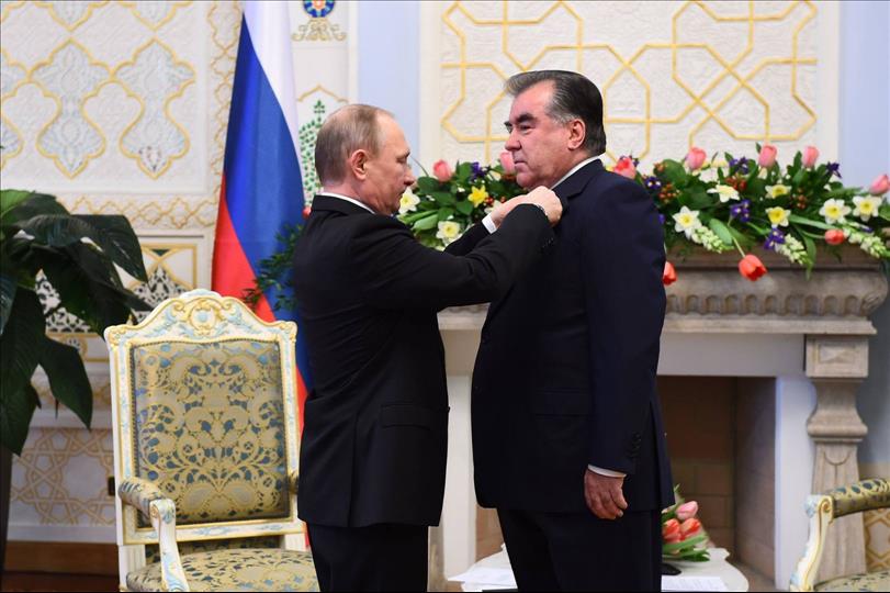 Central Asia Weekly Review: Deal On Caspian Sea, Russian Leader Awards Tajik President