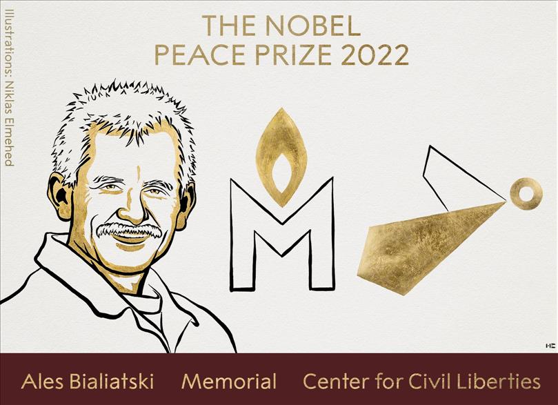 Nobel Peace Prize Awarded To Belarus Activist, Russian & Ukrainian Groups