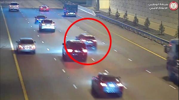 Watch: Overtaking Vehicle Crashes Into Concrete Barrier In UAE