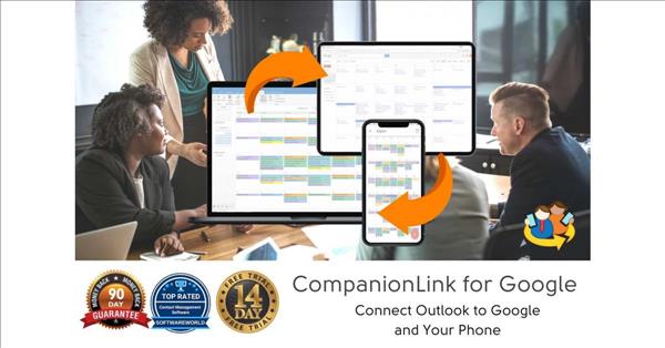 companionlink for google unable to open outlook