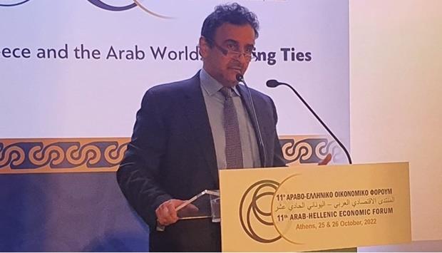 غرفة قطر تشارك في المنتدى الاقتصادي العربي اليوناني