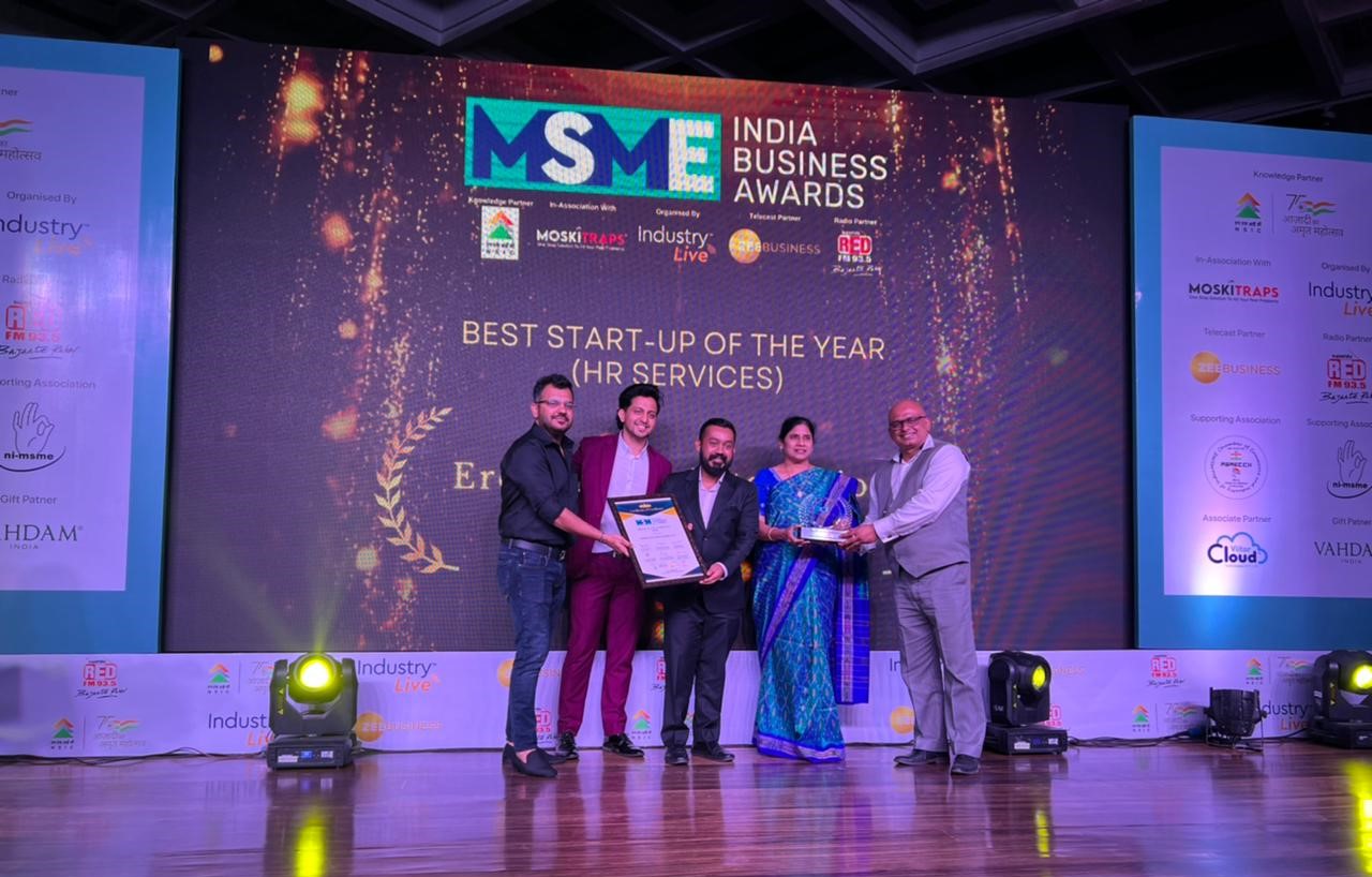 Erekrut wins the “Best Startup of the Year in HR Services”