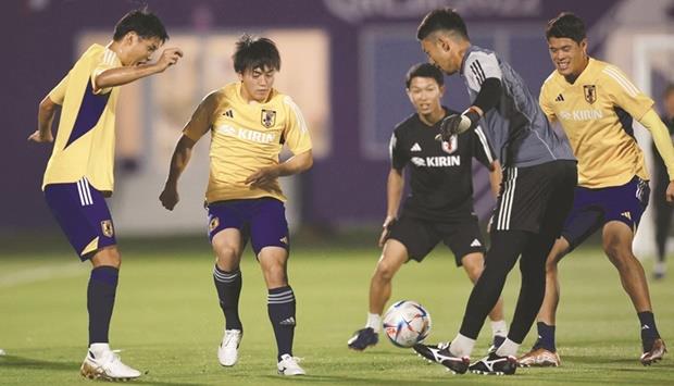 Japan Players Begin Training At Al Sadd Sports Club 