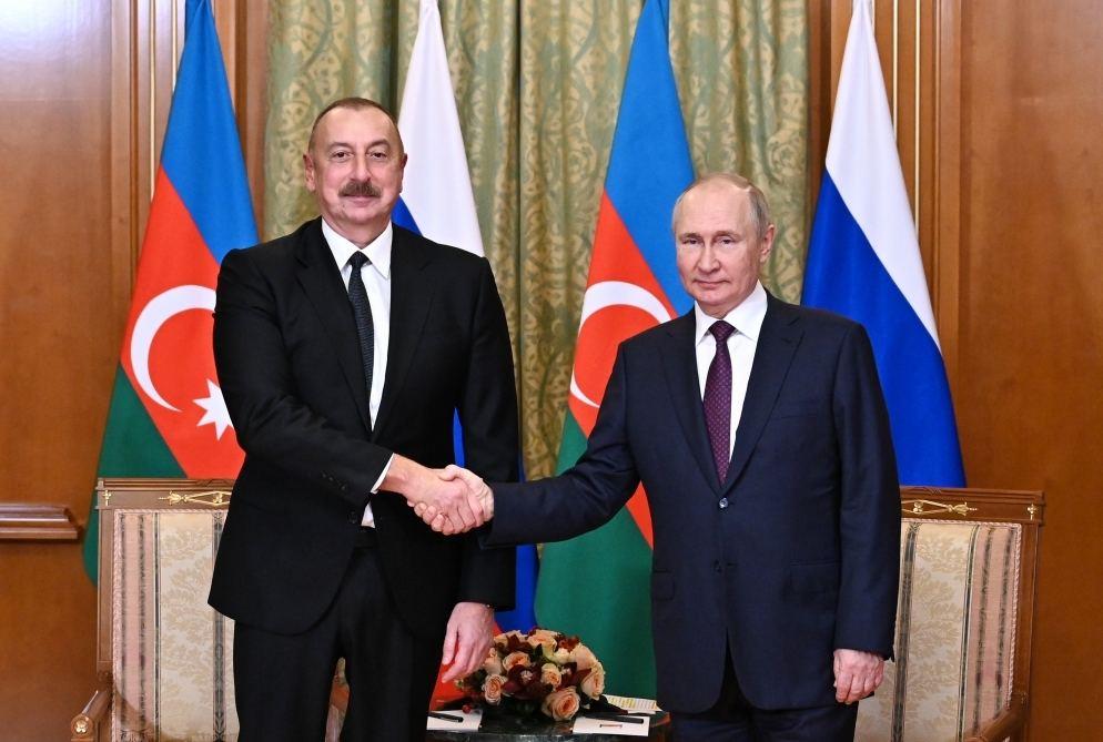 Russian President Vladimir Putin Makes Phone Call To President Ilham Aliyev