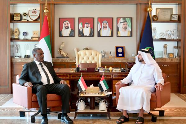 Saif Bin Zayed Receives Acting Sudanese Interior Minister
