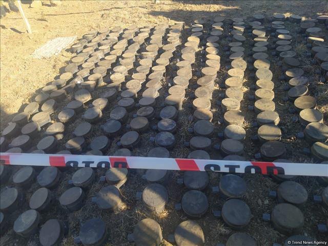Number Of Anti-Personnel Mines Discovered In Azerbaijan's Sarybaba Direction (PHOTO)