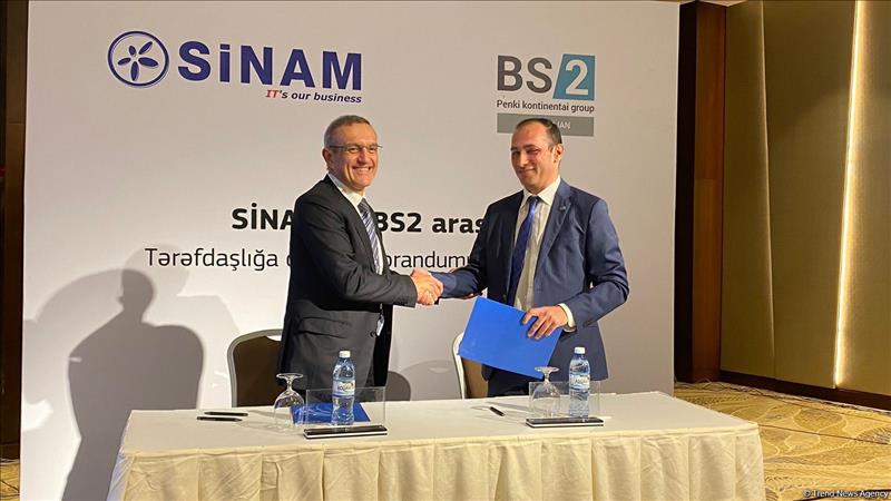 Azerbaijan's SINAM, Local Office Of Lithuanian BS/2 Company Sign Memorandum Of Partnership (PHOTO)