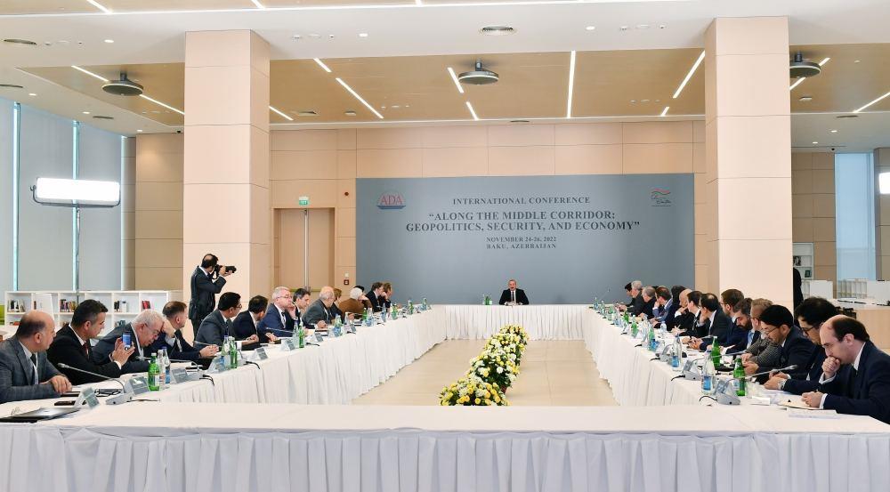 Baku Hosts International Conference Under The Motto“Along The Middle Corridor: Geopolitics, Security And Economy”, President Ilham Aliyev Attends The Conference (LIVE) (PHOTO)