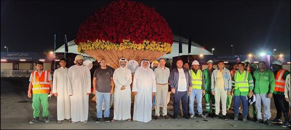 Al Wakrah Municipality Completes Three Massive Flower Bouquets To Greet World Cup Visitors
