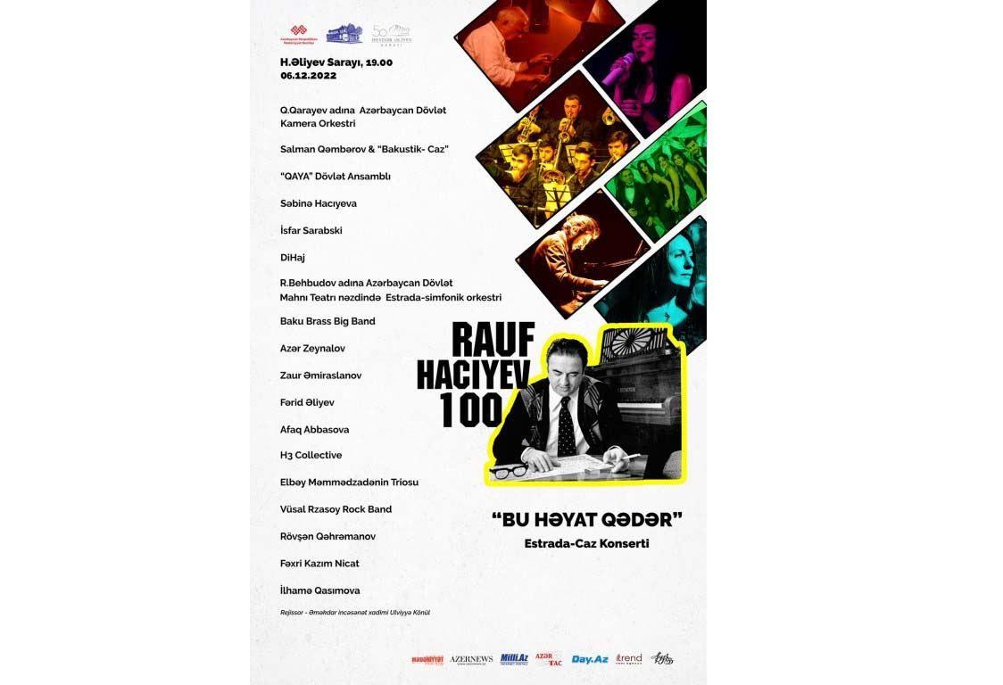 Rauf Hajiyev-100 Music Festival To Be Held In Baku & Ganja