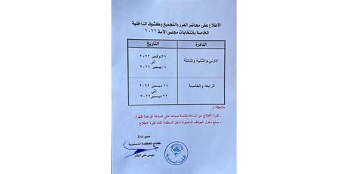 «الدستورية» تحدد مواعيد الاطلاع على محاضر الفرز والتجميع وكشوف الداخلية الخاصة بانتخابات مجلس الأمة 2022