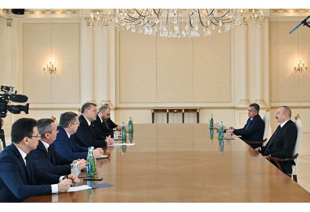 President Ilham Aliyev Receives Governor Of Russia's Astrakhan Oblast (PHOTO)