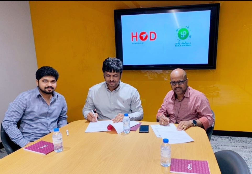 E-Commerce specialist HOD partners with Tamil Mart in a joint venture E-commerce platform