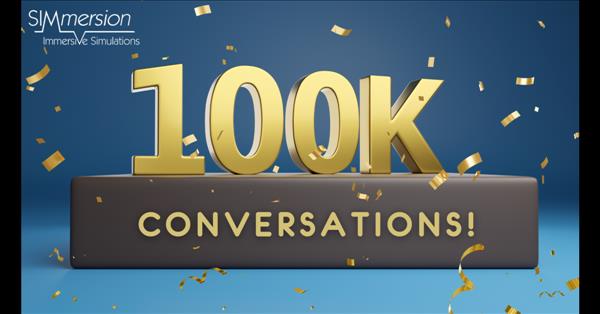 Over 100,000 Training Conversations In 2022 With Simmersion's Virtual Role-Players Sets A New Annual Record