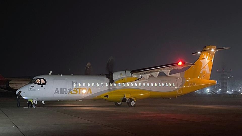 Air Astra's Third Aircraft ATR 72-600 Lands In Bangladesh