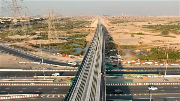 Look: Dubai's Longest Rail Bridge Over Al Qudra Takes Shape