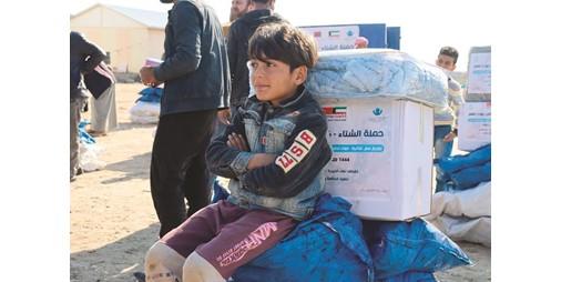 نماء الخيرية قدمت إغاثة عاجلة للاجئين السوريين