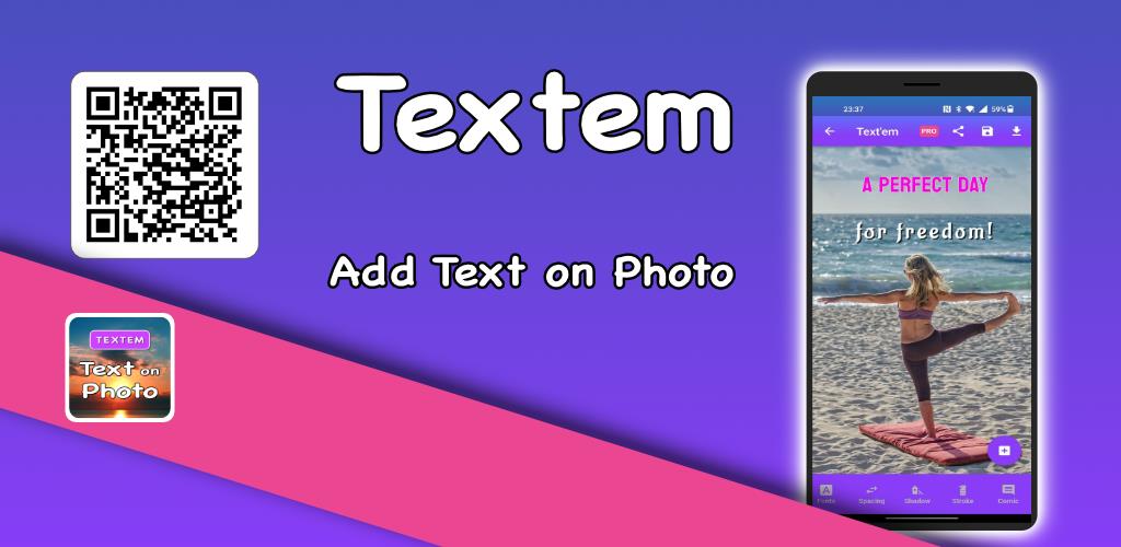 Textem [Add Text To Photo] FREE For Android: A New Release 1.5 Is Online