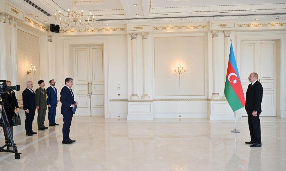 Azerbaijani President Receives Credentials Of Greek Ambassador