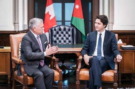 الملك ورئيس الوزراء الكندي يعقدان مباحثات في أوتاوا