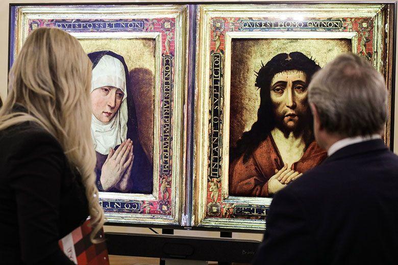Virgin Mary And Christ Diptych, Stolen During Second World War, Returned To Poland