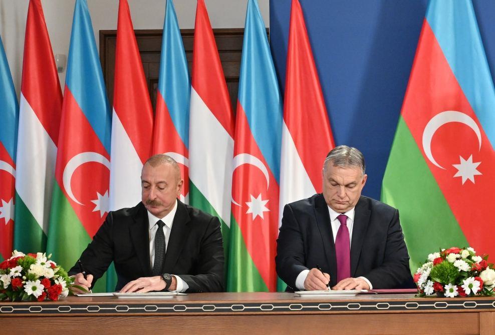 Azerbaijani-Hungarian Documents Signed In Budapest