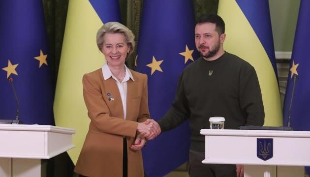 European Commission President Hands Over Report On 2Nd Part Of EU Membership Questionnaire To Zelensky